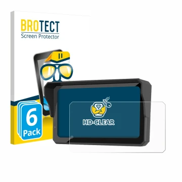 Vorderseite einer Produktverpackung mit dem Markenlogo BROTECT. Daneben ist das Gerät Carpuride W602S Pro mit dem zugehörigen 