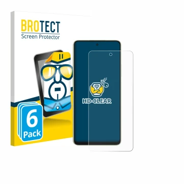 Vorderseite einer Produktverpackung mit dem Markenlogo BROTECT. Daneben ist das Gerät Oppo A5 Energy mit dem zugehörigen Displ