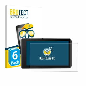 Vorderseite einer Produktverpackung mit dem Markenlogo BROTECT. Daneben ist das Gerät Garmin zumo XT3 4.7