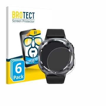 Vorderseite einer Produktverpackung mit dem Markenlogo BROTECT. Daneben ist das Gerät TIMU S90+ 1.48