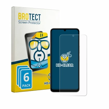 Vorderseite einer Produktverpackung mit dem Markenlogo BROTECT. Daneben ist das Gerät Vivo Y11 2026 mit dem zugehörigen Displa