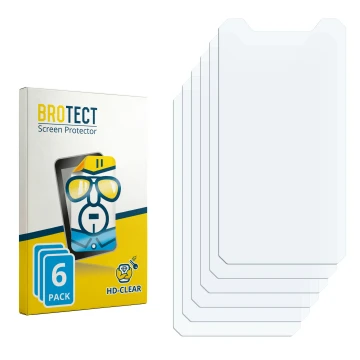Vorderseite einer Produktverpackung mit dem Markenlogo BROTECT. Daneben ist der zugehörige Displayschutz.