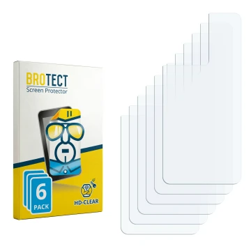 Vorderseite einer Produktverpackung mit dem Markenlogo BROTECT. Daneben ist der zugehörige Displayschutz.