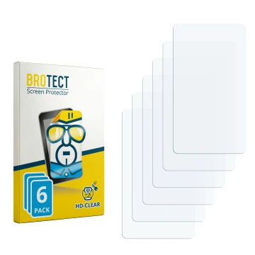 Vorderseite einer Produktverpackung mit dem Markenlogo BROTECT. Daneben ist der zugehörige Displayschutz.