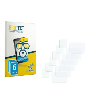 Vorderseite einer Produktverpackung mit dem Markenlogo BROTECT. Daneben ist der zugehörige Displayschutz.