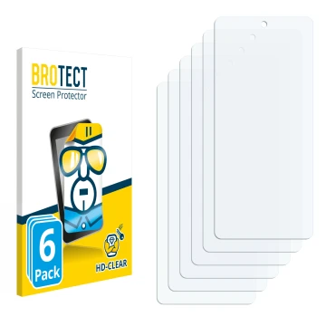 Vorderseite einer Produktverpackung mit dem Markenlogo BROTECT. Daneben ist der zugehörige Displayschutz.