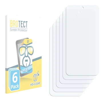 Vorderseite einer Produktverpackung mit dem Markenlogo BROTECT. Daneben ist der zugehörige Displayschutz.