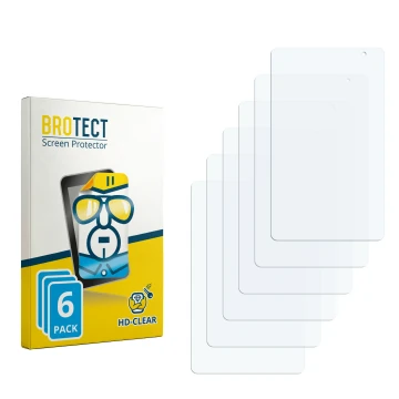 Vorderseite einer Produktverpackung mit dem Markenlogo BROTECT. Daneben ist der zugehörige Displayschutz.