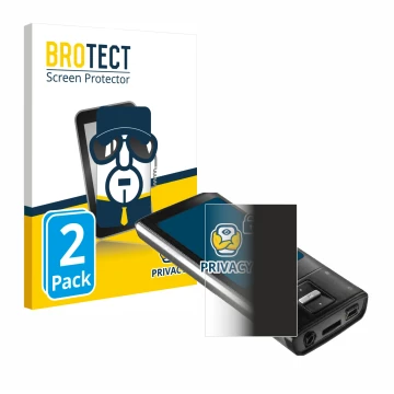 Vorderseite einer Produktverpackung mit dem Markenlogo BROTECT. Daneben ist das Gerät Intenso Video Shooter 2,4