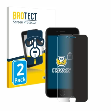 Vorderseite einer Produktverpackung mit dem Markenlogo BROTECT. Daneben ist das Gerät Apple iPhone 6 mit dem zugehörigen Displ