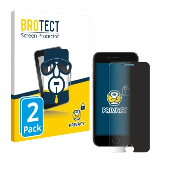 Vorderseite einer Produktverpackung mit dem Markenlogo BROTECT. Daneben ist das Gerät Apple iPhone 6S mit dem zugehörigen Disp