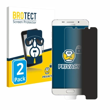 Vorderseite einer Produktverpackung mit dem Markenlogo BROTECT. Daneben ist das Gerät Samsung Galaxy A5 2016 mit dem zugehörig