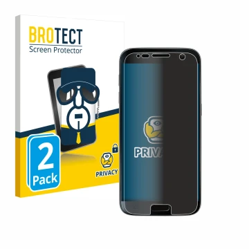 Vorderseite einer Produktverpackung mit dem Markenlogo BROTECT. Daneben ist das Gerät Samsung Galaxy S7 mit dem zugehörigen Di