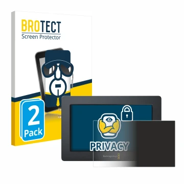 Vorderseite einer Produktverpackung mit dem Markenlogo BROTECT. Daneben ist das Gerät Blackmagic Design Video Assist (5.0) mit