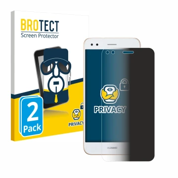 Vorderseite einer Produktverpackung mit dem Markenlogo BROTECT. Daneben ist das Gerät Huawei P9 Lite Mini mit dem zugehörigen 