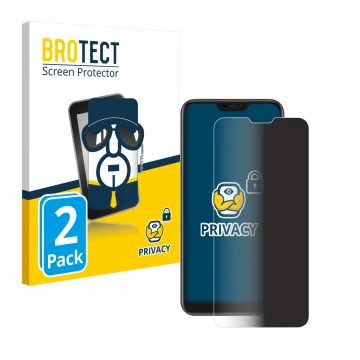 Vorderseite einer Produktverpackung mit dem Markenlogo BROTECT. Daneben ist das Gerät Xiaomi Mi A2 Lite mit dem zugehörigen Di