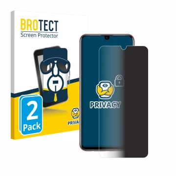 Vorderseite einer Produktverpackung mit dem Markenlogo BROTECT. Daneben ist das Gerät Honor 10 Lite mit dem zugehörigen Displa