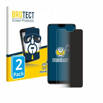 Vorderseite einer Produktverpackung mit dem Markenlogo BROTECT. Daneben ist das Gerät ASUS ZenFone Max Pro (M2) ZB631KL mit de
