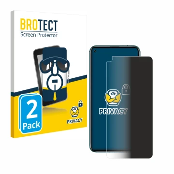 Vorderseite einer Produktverpackung mit dem Markenlogo BROTECT. Daneben ist das Gerät Honor 20 mit dem zugehörigen Displayschu