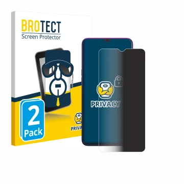 Vorderseite einer Produktverpackung mit dem Markenlogo BROTECT. Daneben ist das Gerät Oppo Reno Z mit dem zugehörigen Displays