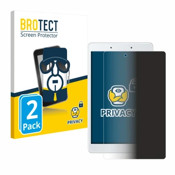 Vorderseite einer Produktverpackung mit dem Markenlogo BROTECT. Daneben ist das Gerät Samsung Galaxy Tab A 8.0 WiFi 2019 mit d