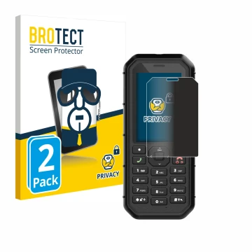 Vorderseite einer Produktverpackung mit dem Markenlogo BROTECT. Daneben ist das Gerät Caterpillar Cat B26 mit dem zugehörigen 