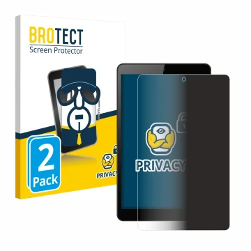 Vorderseite einer Produktverpackung mit dem Markenlogo BROTECT. Daneben ist das Gerät Huawei MediaPad M5 Lite 8