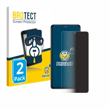 Vorderseite einer Produktverpackung mit dem Markenlogo BROTECT. Daneben ist das Gerät Xiaomi Redmi Note 10 mit dem zugehörigen