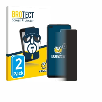 Vorderseite einer Produktverpackung mit dem Markenlogo BROTECT. Daneben ist das Gerät Oppo Reno 4 Z 5G mit dem zugehörigen Dis