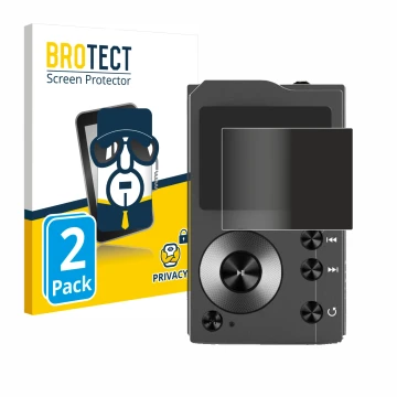 Vorderseite einer Produktverpackung mit dem Markenlogo BROTECT. Daneben ist das Gerät Surfans F20 mit dem zugehörigen Displays