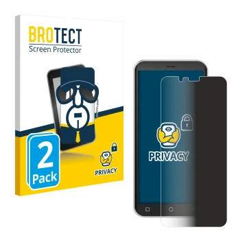 Vorderseite einer Produktverpackung mit dem Markenlogo BROTECT. Daneben ist das Gerät Emporia Smart 4 mit dem zugehörigen Disp