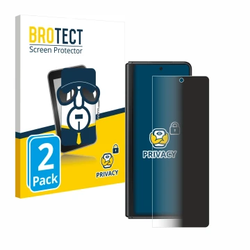 Vorderseite einer Produktverpackung mit dem Markenlogo BROTECT. Daneben ist das Gerät Samsung Galaxy Z Fold 3 5G mit dem zugeh