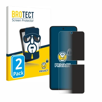 Vorderseite einer Produktverpackung mit dem Markenlogo BROTECT. Daneben ist das Gerät Samsung Galaxy Z Flip 3 5G mit dem zugeh
