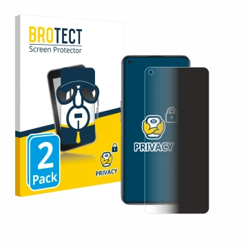 Vorderseite einer Produktverpackung mit dem Markenlogo BROTECT. Daneben ist das Gerät realme GT 5G mit dem zugehörigen Display
