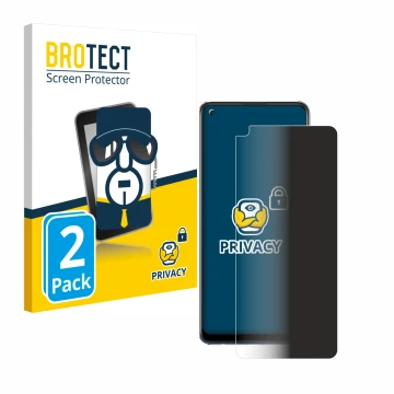 Vorderseite einer Produktverpackung mit dem Markenlogo BROTECT. Daneben ist das Gerät Oppo A74 mit dem zugehörigen Displayschu