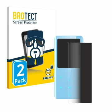 Vorderseite einer Produktverpackung mit dem Markenlogo BROTECT. Daneben ist das Gerät AGPtek A19X mit dem zugehörigen Displays