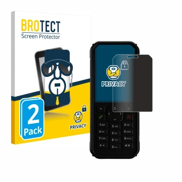 Vorderseite einer Produktverpackung mit dem Markenlogo BROTECT. Daneben ist das Gerät Caterpillar Cat B40 mit dem zugehörigen 