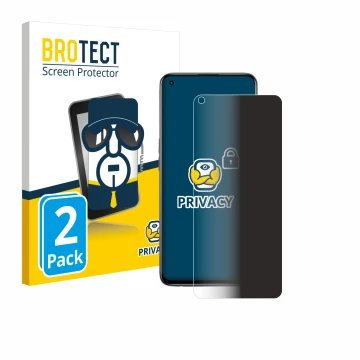 Vorderseite einer Produktverpackung mit dem Markenlogo BROTECT. Daneben ist das Gerät realme GT Master Edition mit dem zugehör