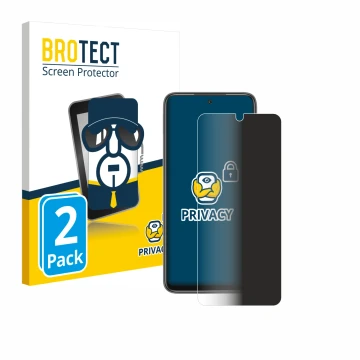 Vorderseite einer Produktverpackung mit dem Markenlogo BROTECT. Daneben ist das Gerät Xiaomi Redmi 10 mit dem zugehörigen Disp