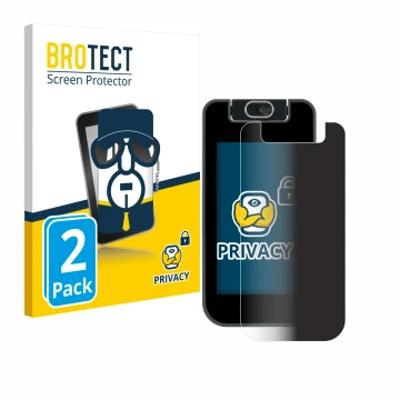 Vorderseite einer Produktverpackung mit dem Markenlogo BROTECT. Daneben ist das Gerät Vtech Kidicom Advance 3.0 mit dem zugehö