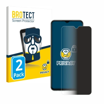 Vorderseite einer Produktverpackung mit dem Markenlogo BROTECT. Daneben ist das Gerät Samsung Galaxy M33 mit dem zugehörigen D