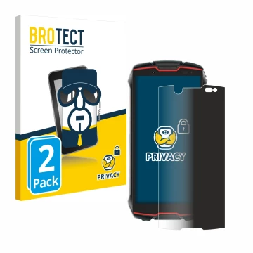 Vorderseite einer Produktverpackung mit dem Markenlogo BROTECT. Daneben ist das Gerät Cubot King Kong Mini 2 Pro mit dem zugeh