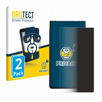 Vorderseite einer Produktverpackung mit dem Markenlogo BROTECT. Daneben ist das Gerät Sony Walkman NW-ZX707 mit dem zugehörige