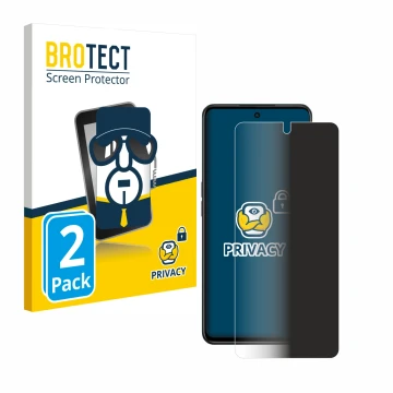 Vorderseite einer Produktverpackung mit dem Markenlogo BROTECT. Daneben ist das Gerät Oppo A98 5G mit dem zugehörigen Displays