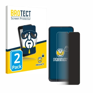 Vorderseite einer Produktverpackung mit dem Markenlogo BROTECT. Daneben ist das Gerät Cubot X70 mit dem zugehörigen Displaysch