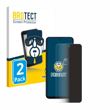 Vorderseite einer Produktverpackung mit dem Markenlogo BROTECT. Daneben ist das Gerät Xiaomi Redmi 12 mit dem zugehörigen Disp