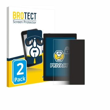 Vorderseite einer Produktverpackung mit dem Markenlogo BROTECT. Daneben ist das Gerät Boox Tab Mini C mit dem zugehörigen Disp