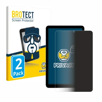 Vorderseite einer Produktverpackung mit dem Markenlogo BROTECT. Daneben ist das Gerät Alldocube iPlay 50 mini mit dem zugehöri