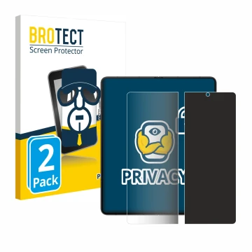 Vorderseite einer Produktverpackung mit dem Markenlogo BROTECT. Daneben ist das Gerät Samsung Galaxy Z Fold 5 (Inneres Display