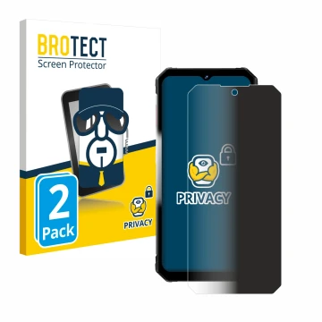 Vorderseite einer Produktverpackung mit dem Markenlogo BROTECT. Daneben ist das Gerät Fossibot F102 mit dem zugehörigen Displa